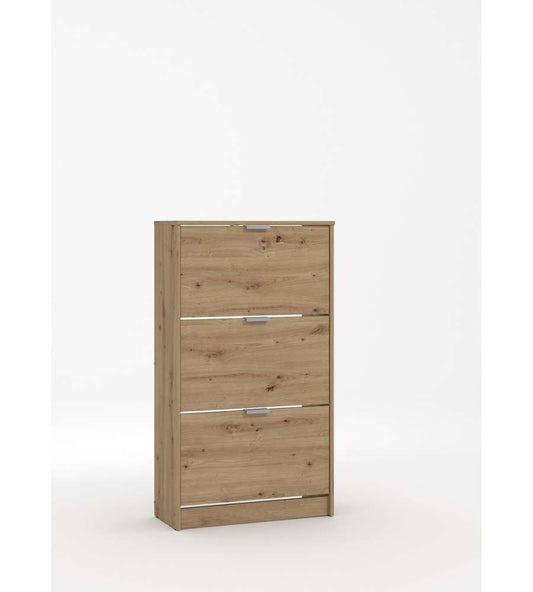 Scarpiera quercia 67x28x119 cm a 3 ante