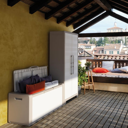 Cassapanca da giardino Beige GULLIVER 118x49x H55 cm