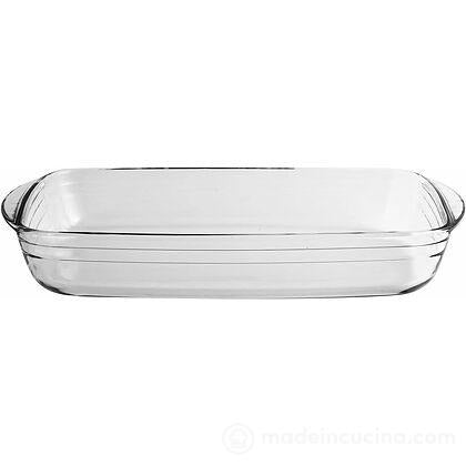 Tegame rettangolare in vetro borosilicato cm 35×22