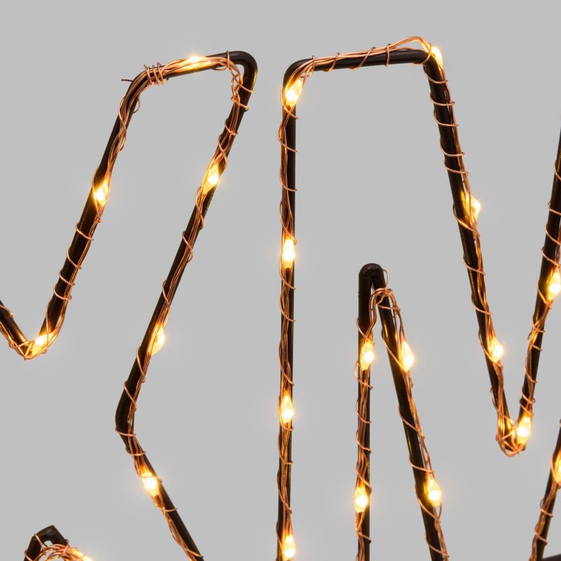 Scritta led XMAS Copper  MicroLED 38cm bianco caldo