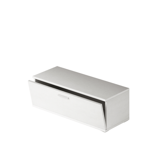 Mobile Base Da Soggiorno Con Anta A Ribalta, Colore Bianco