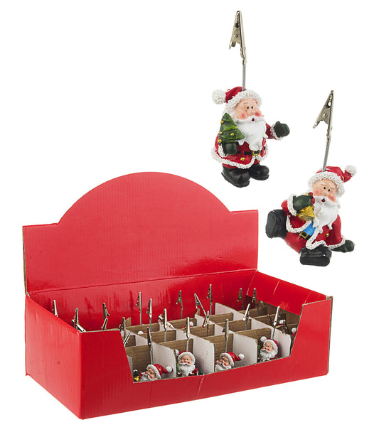 Segnaposto Babbo Natale assortiti pz 1