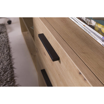 Scrivania Angolare con 3 Cassetti e 2 Vani - 171.50x74.70x143.50 cm