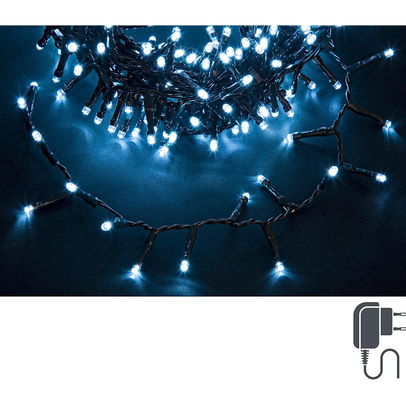 Luci natalizie SNAKE Luce Bianca filo Verde 18,2 metri