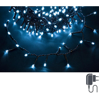 Luci natalizie SNAKE Luce Bianca filo Verde 18,2 metri