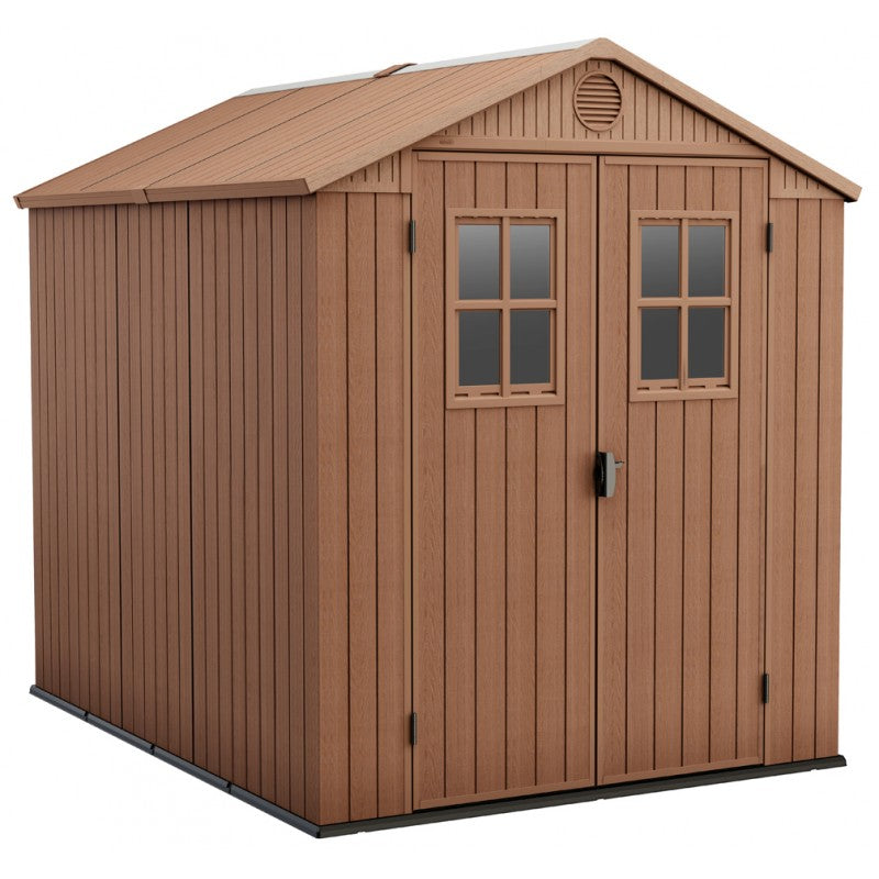 Casetta Da Giardino Darwin 6x8 C/Fin.Front. Marrone Keter