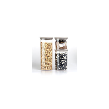 Barattolo tondo 2,2lt tortora Tosca - Stefanplast