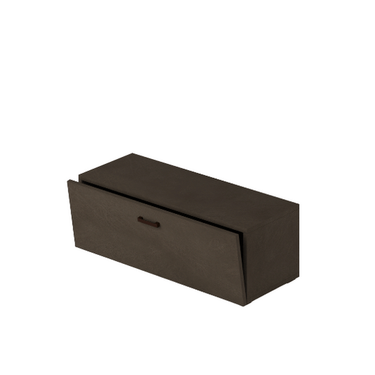 Mobile Base Da Soggiorno Con Anta A Ribalta, Colore Fango