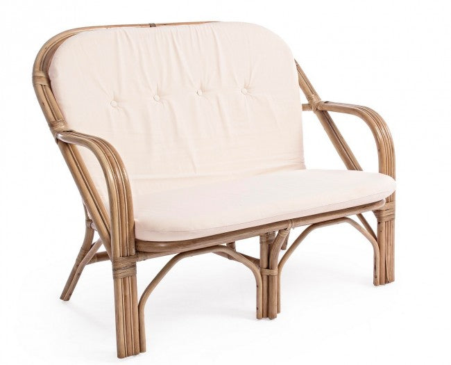 Divano per esterno in rattan Naturale GOLF NEW 111x80x h89 cm