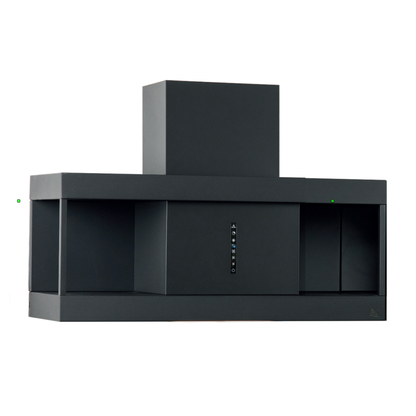 Cappa Aspirante URBAN SHELF In Acciaio Inox Brunito cm 90