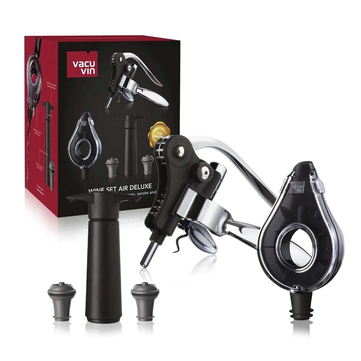 Set di Accessori 5 pz Vino Air Deluxe Plastica e Acciaio