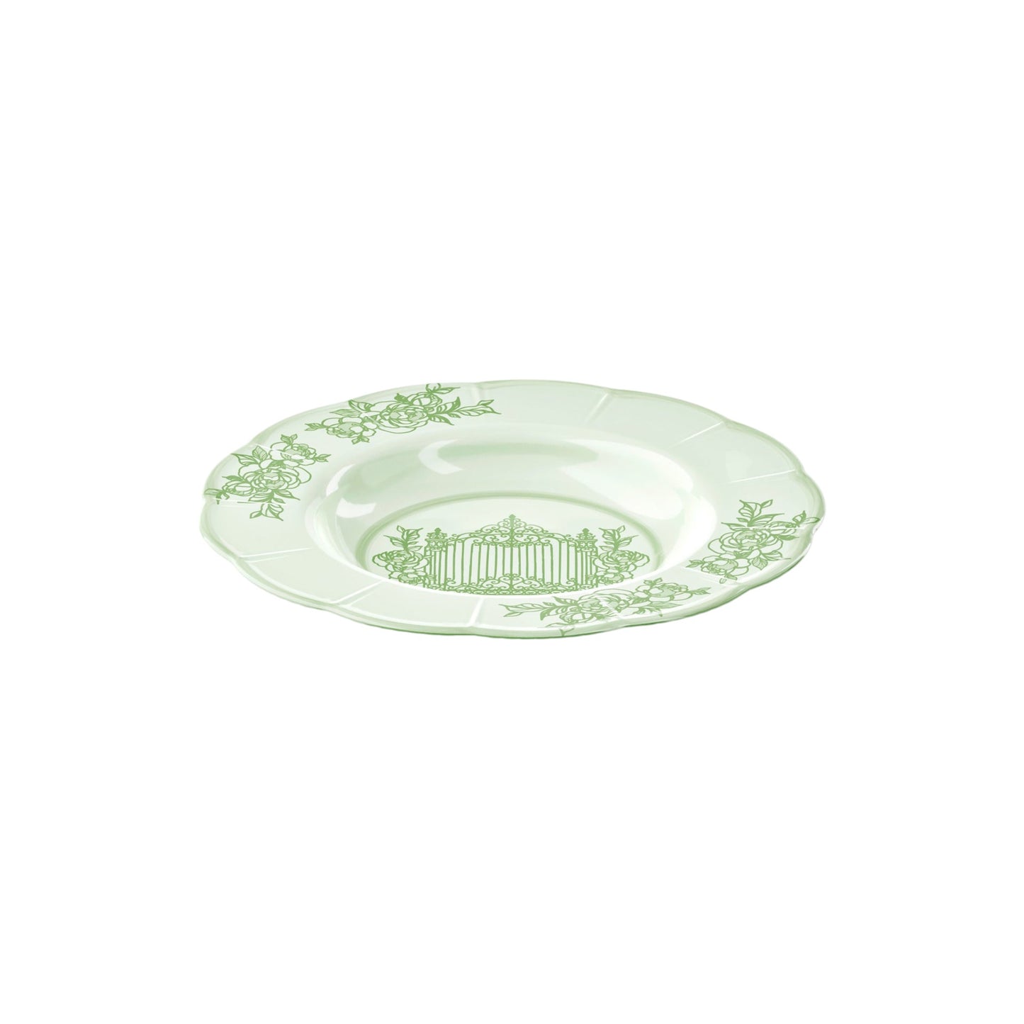 Piatto fondo Josephine verde polvere