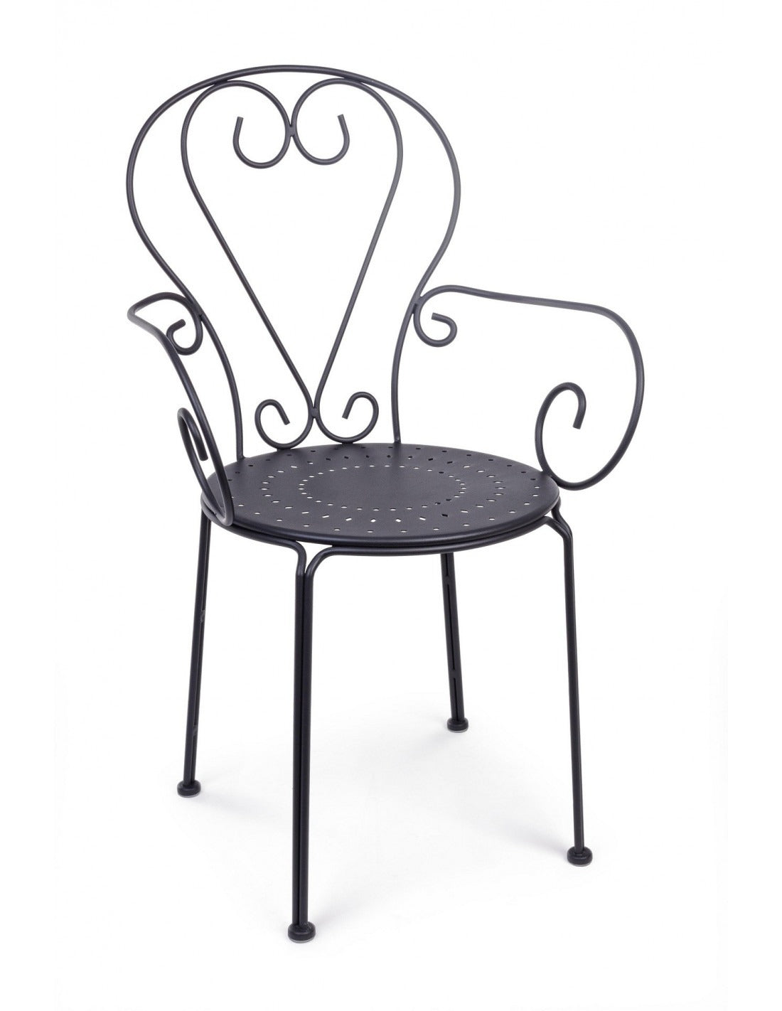 Sedia con braccioli Etienne grigio