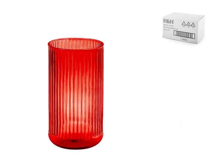 Bicchiere vetro venus rosso cl47