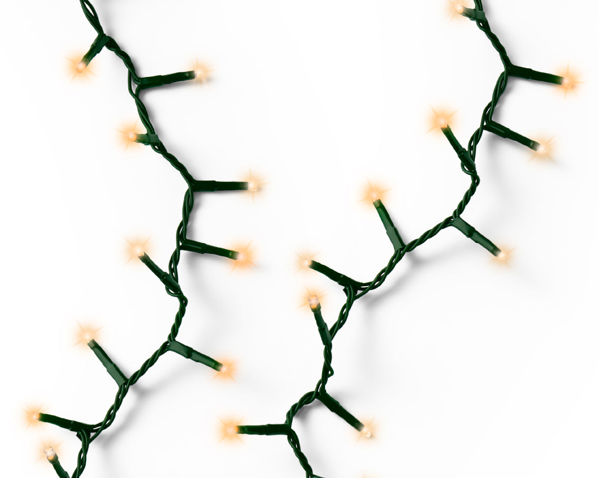 Luci LED compatte con 8 effetti, per esterno, 4500 cm – Cavo Verde