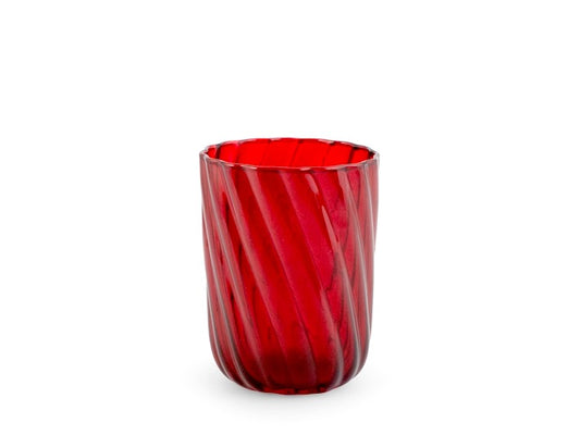 Bicchiere Vetro Borosilicato torse' rosso cl30
