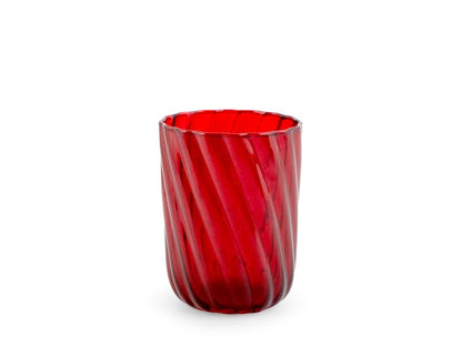 Bicchiere Vetro Borosilicato torse' rosso cl30