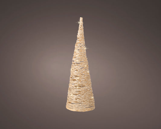 Micro LED cono carta stabile BO interno H 38 Ø 11.5 cm