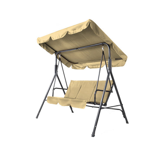 Dondolo Acciaio Verniciato, Telo Poliestere Beige