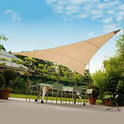 Tenda Vela Triangolare Ecru 3x3x3m - Protezione Antisole e Ombreggiante