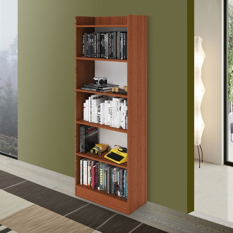 Libreria Alessia noce - 180x64x29 cm