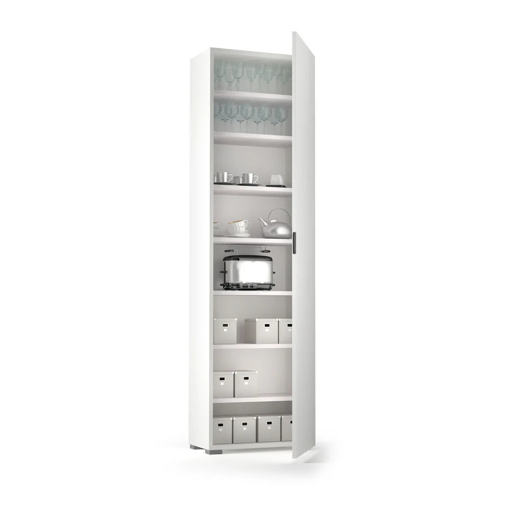 Scarpiera mobile multiuso 7 ripiani bianco