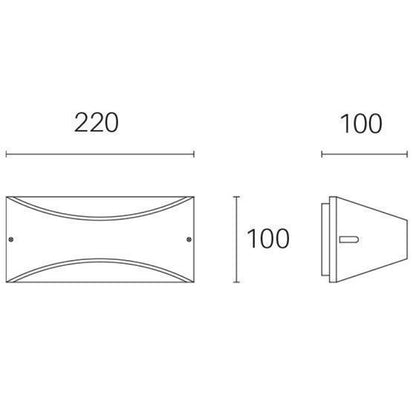 Applique LED 10W 4000K Lhasa Bianco