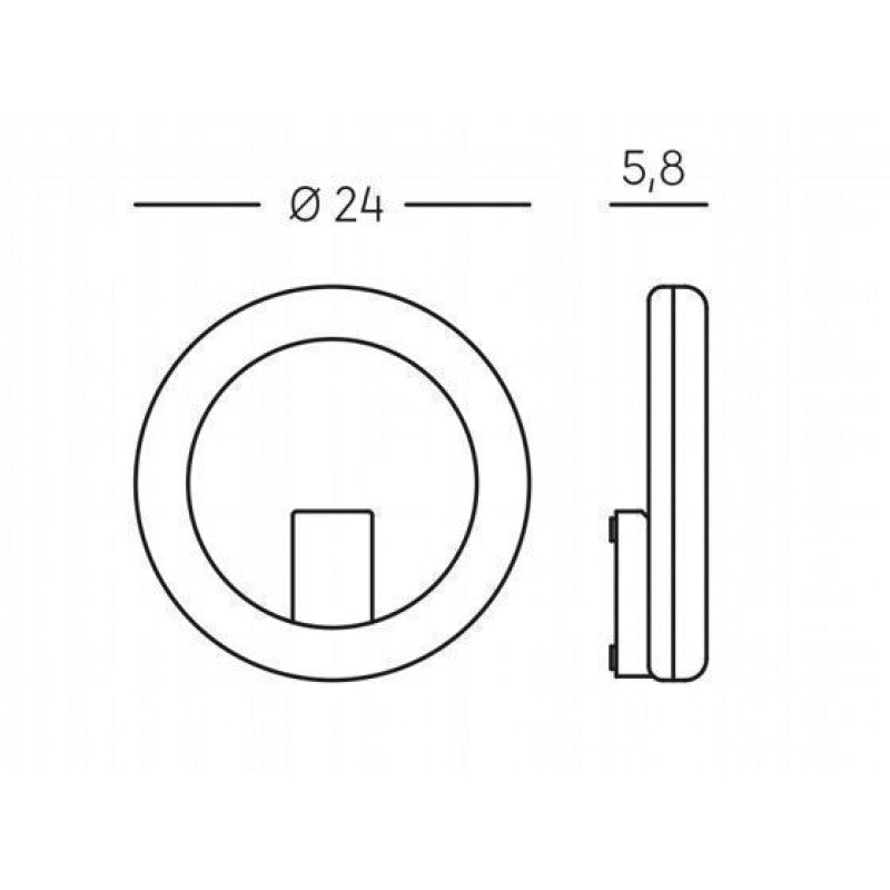 Applique LED 20W 4000K in Alluminio Pressofuso
