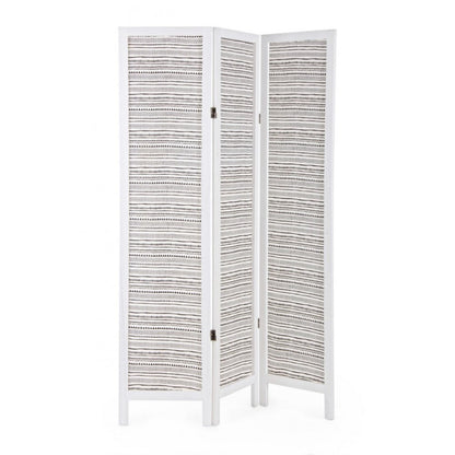 Separé divisorio 3 ante Pattern bianco 120x170 cm