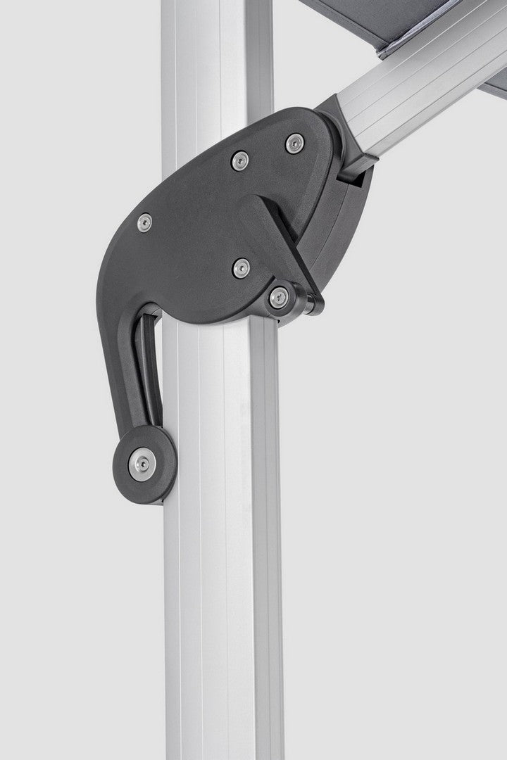 Ombrellone braccio alluminio grigio Ines 3x4