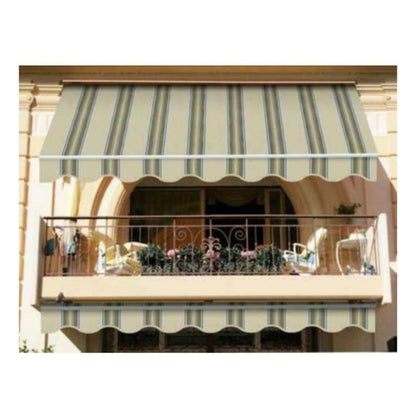 Tenda da sole inclinazione fissa Beige e Verde ITACA 250x300 cm