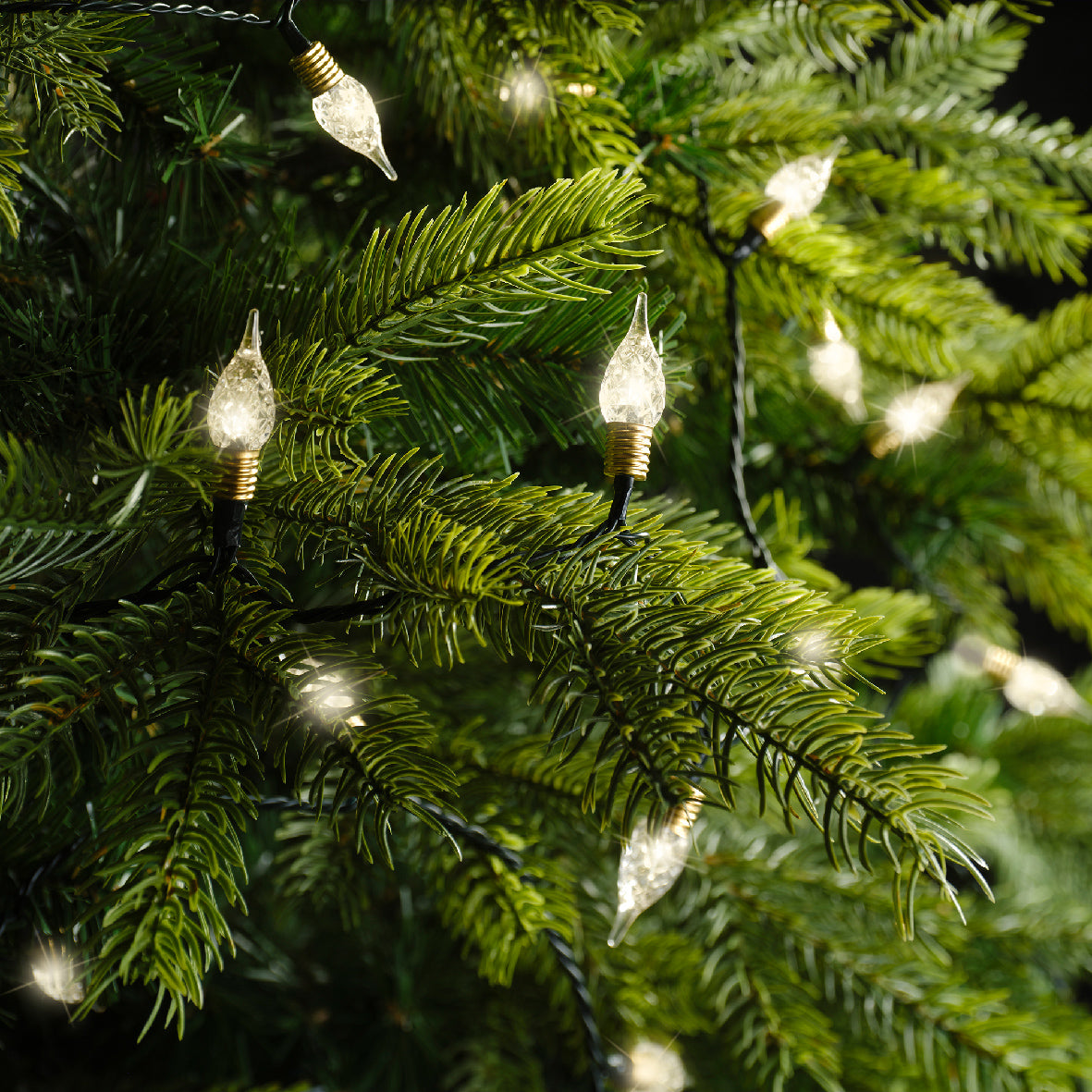 Lampade Vintage a LED uso interno, 8 effetti, filo verde, L 3590 cm