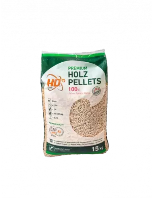 Pellet A1 Abete Holz - Alta Potenza Calorifica - Basso Contenuto di Umidità - Ceneri Minime