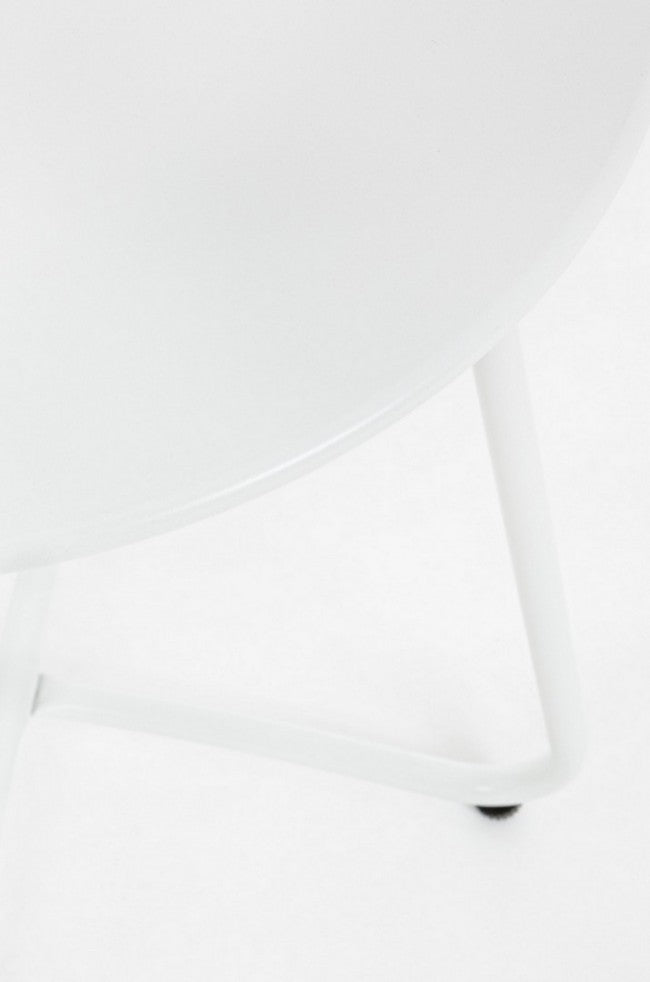 Tavolino Wissant Bianco D40 in metallo