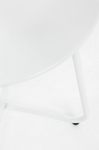 Tavolino Wissant Bianco D40 in metallo