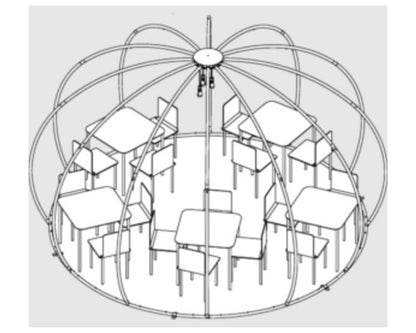 Tenda Igloo Panorama 420/484cm in Alluminio