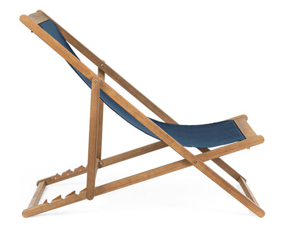Sdraio Relax Noemi Blu in Legno di Acacia e Poliestere