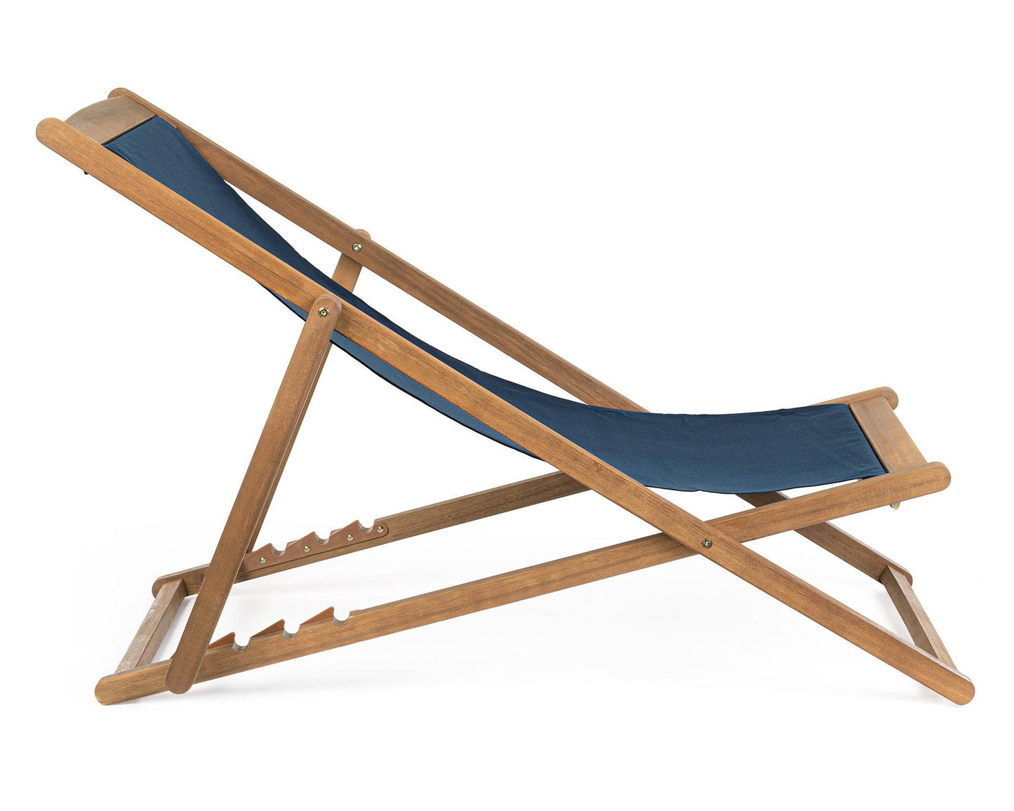 Sdraio Relax Noemi Blu in Legno di Acacia e Poliestere
