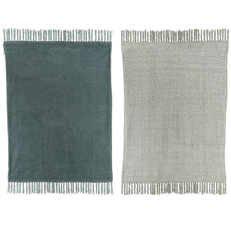 Plaid sherpa colori assortiti 130x170