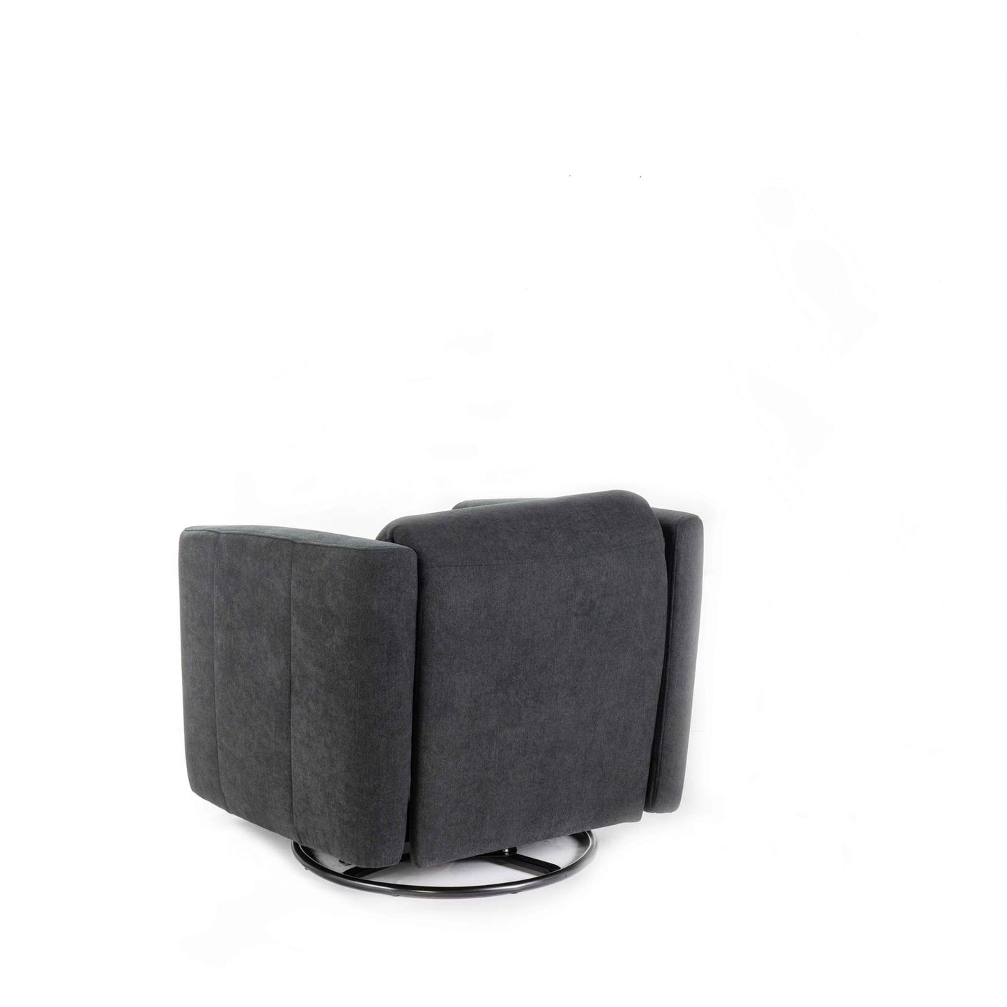 Poltrona reclinabile manuale grigio scuro, 85-140 x 70 x H.69-96 cm