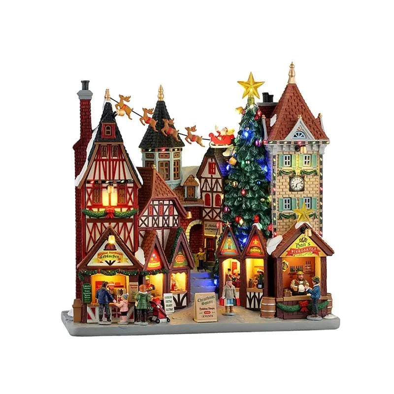 Lemax Christkindl Square illuminata 28 × 11 × H27,5 cm a batteria