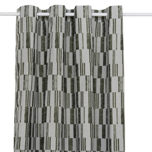 Tenda jacquard Leyna 140x260 cm in verde cachi