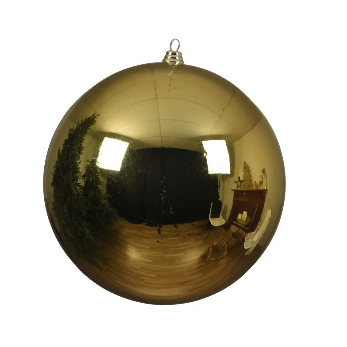 Sfera natalizia infrangibile oro lucido Ø40 cm