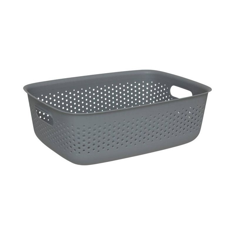 Cestino multiuso in plastica Tila grigio 10 L