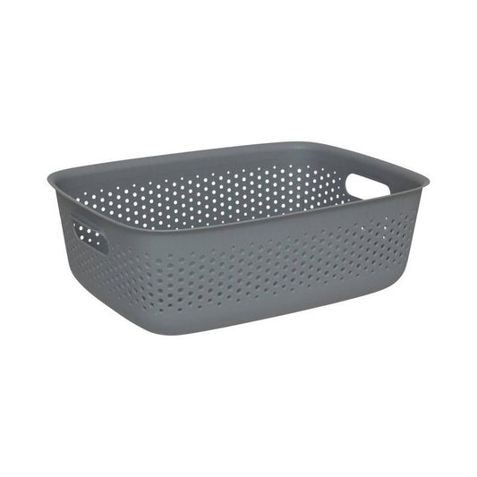 Cestino multiuso in plastica Tila grigio 10 L