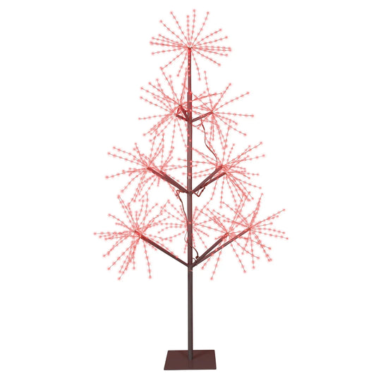 Albero di Natale con micro LED cangianti da esterno H180 cm