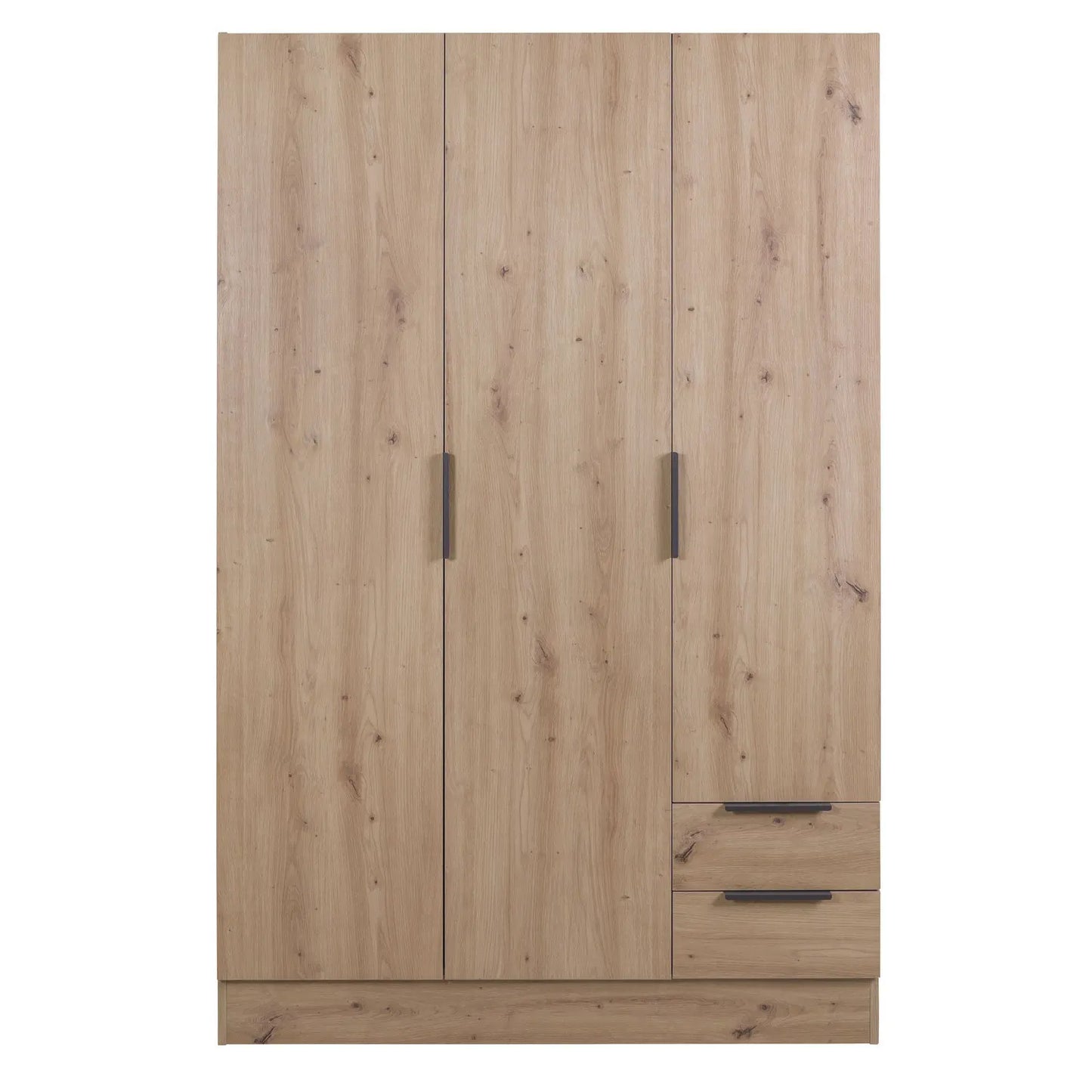 Armadio 3 ante + 2 cassetti cm 120x50 rovere artisan