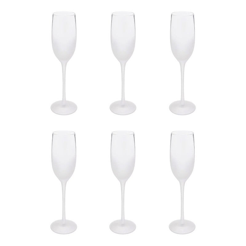 Set di 6 flauti smerigliati 21 cl
