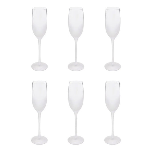 Set di 6 flauti smerigliati 21 cl