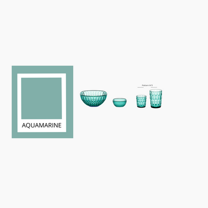 Contenitore Vanity Ø21 cm colore verde acquamarina 21x21xh9,3 cm
